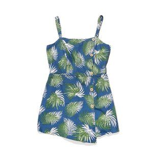 🌴Lumière Womens Size S Blue Tank Short Jumpsuit